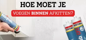Voegen binnen afkitten