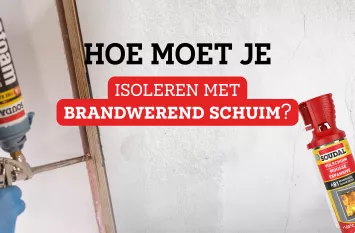 Brandwerend schuim gebruiken