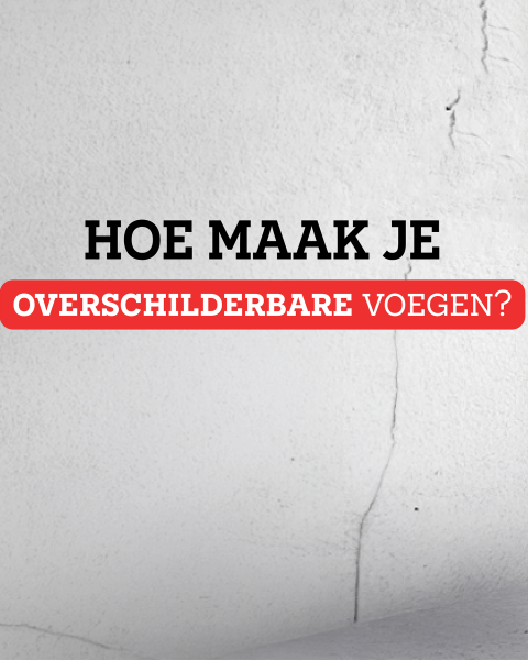 Overschilderbare kitvoegen
