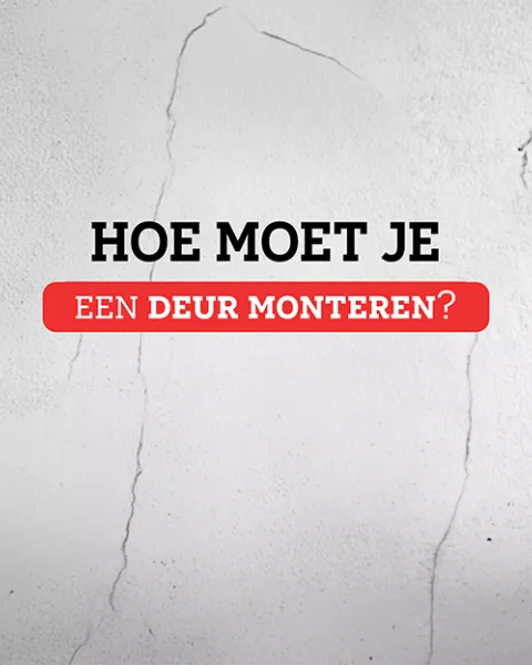Deur monteren