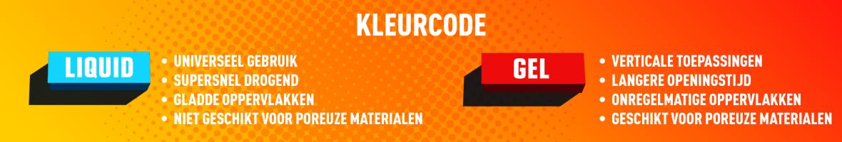 Kleurcode Super Glue