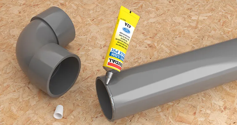 plakken van pvc