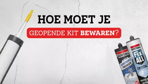 Geopende kit bewaren