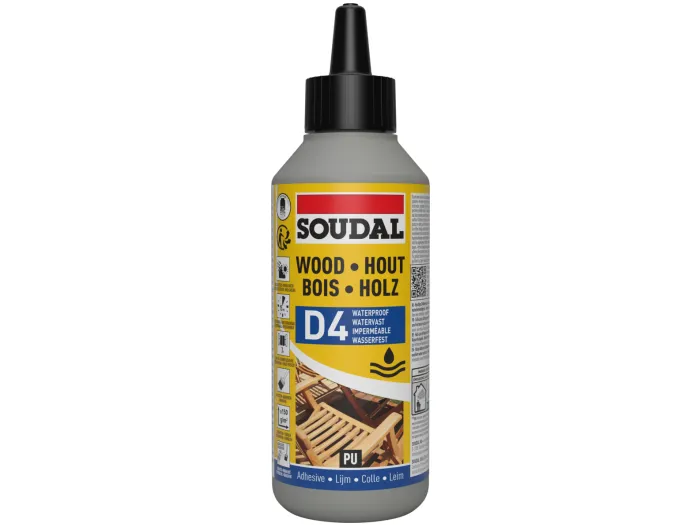 66A - Colle à bois PU résistant à l'eau D4 250g