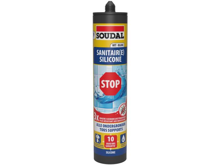 Sanitaire Silicone STOP Wit 290ml