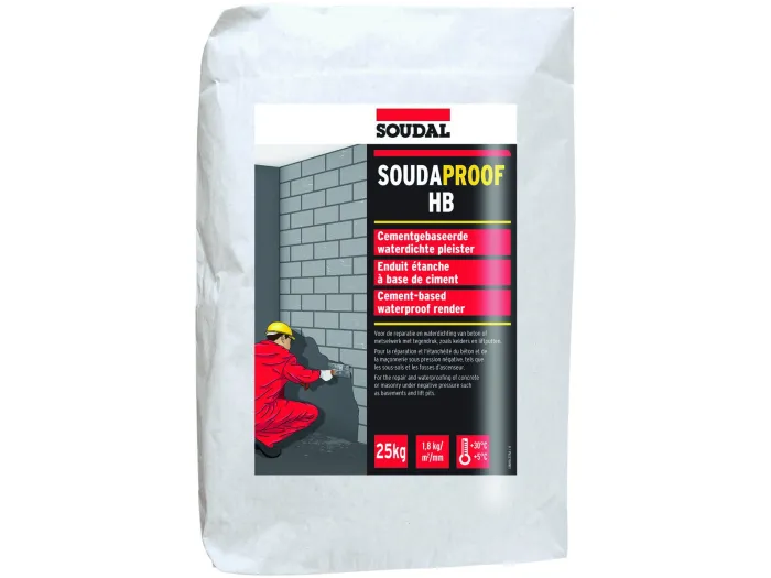 Soudaproof HB Grijs 25kg