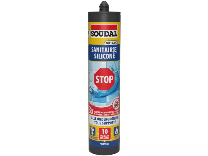 Sanitaire Silicone STOP Wit 290ml