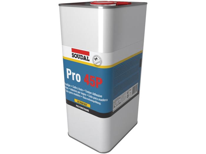 Soudal Pro 45P polyuréthane résistant à l'eau Bois Colle 750 g-Pack de 3 