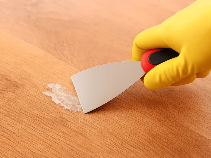 Lijmresten op hout verwijderen